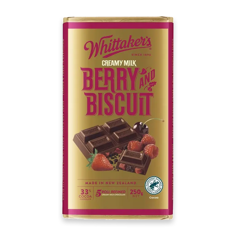 Berry & Biscuit Milk Chocolate Block