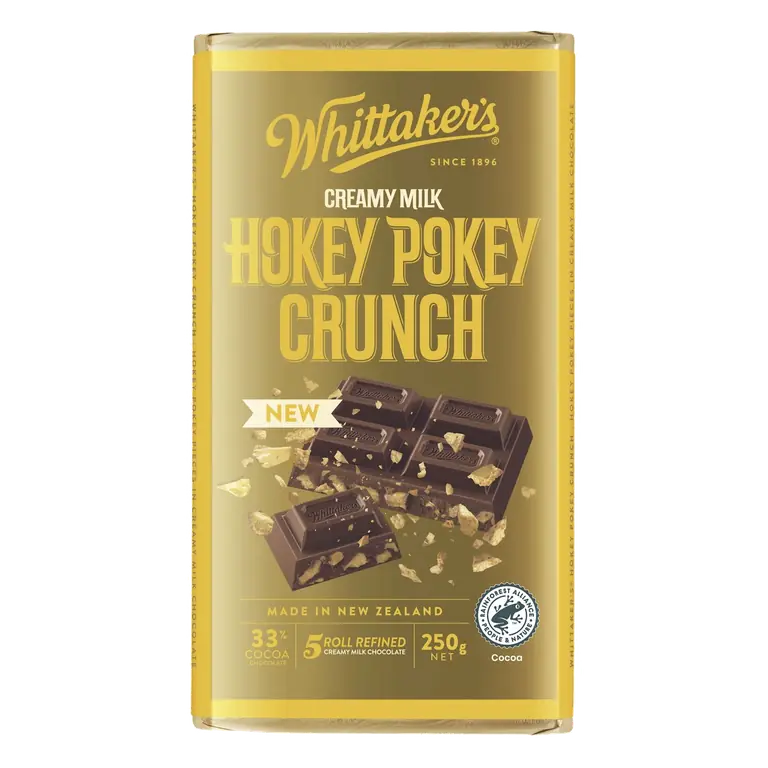 Block Creamy Milk Chocolate 33% Cocoa Hokey Pokey Crunch