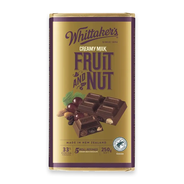 Fruit & Nut Creamy Milk Chocolate Block