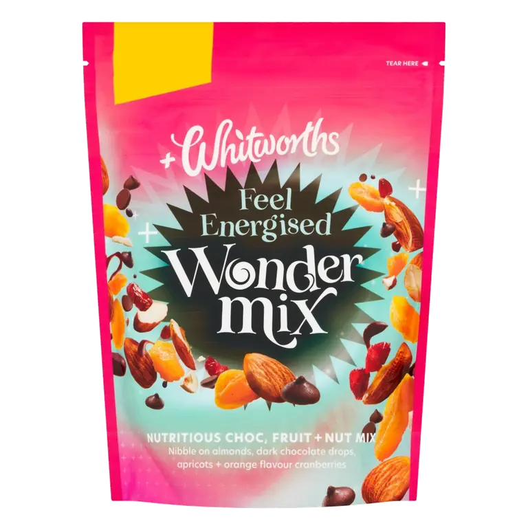 Wonder Mix Feel Energised Chocolate Fruit & Nut Mix 200g