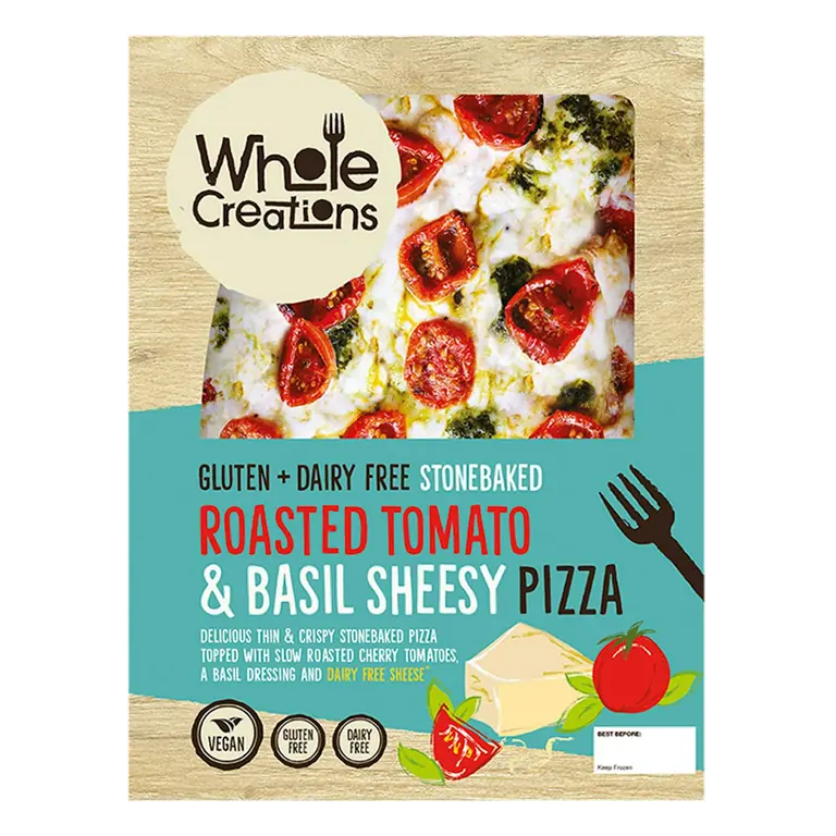Dairy & Gluten Free Roasted Tomato & Basil Sheesy Pizza 275g