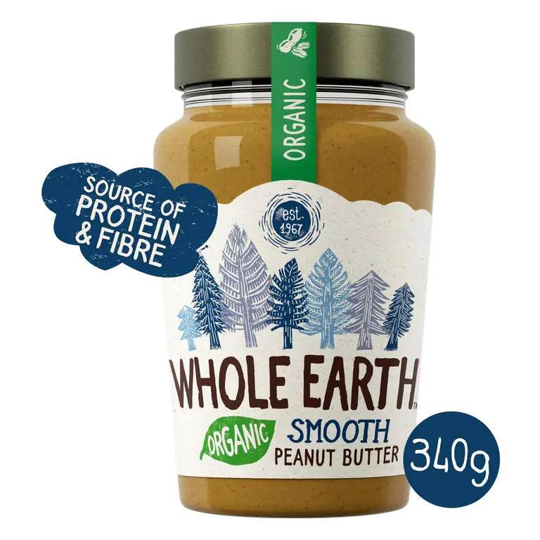 Organic Smooth Peanut Butter 340g