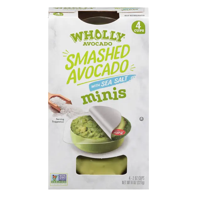 Smashed Avocados with Sea Salt - 4 ct