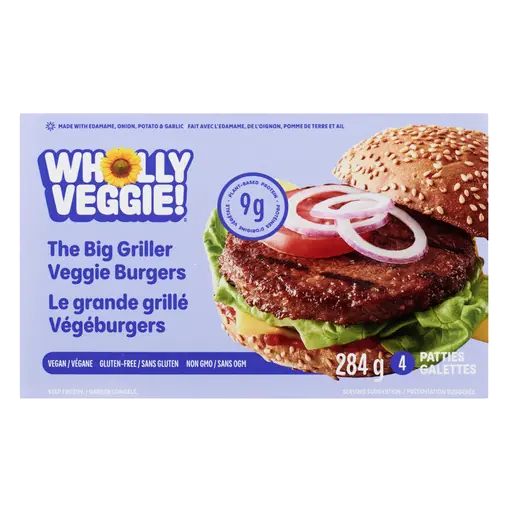 Frozen Vegan The Big Griller Veggie Burgers 284 g