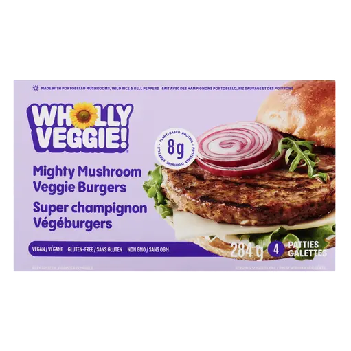 Frozen Veggie Burgers Mighty Mushroom 284 g