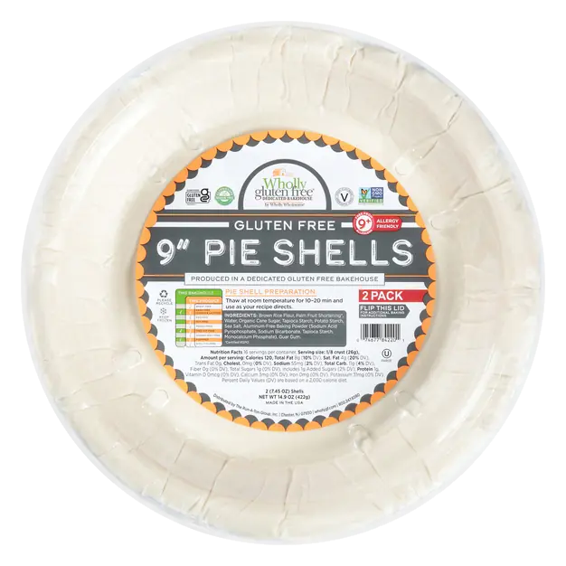 Gluten Free Pie Shells 9 Inch - 2 ct Frozen