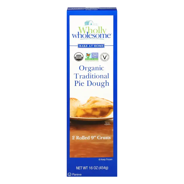 Wholly Wholesome Organic Pie Dough 2-9" Crusts