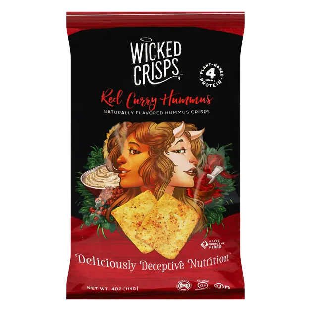 Red Curry Hummus Crisps