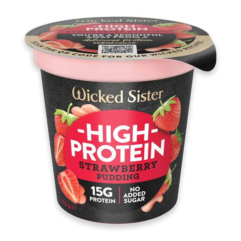 High Protein Strawberry Pudding