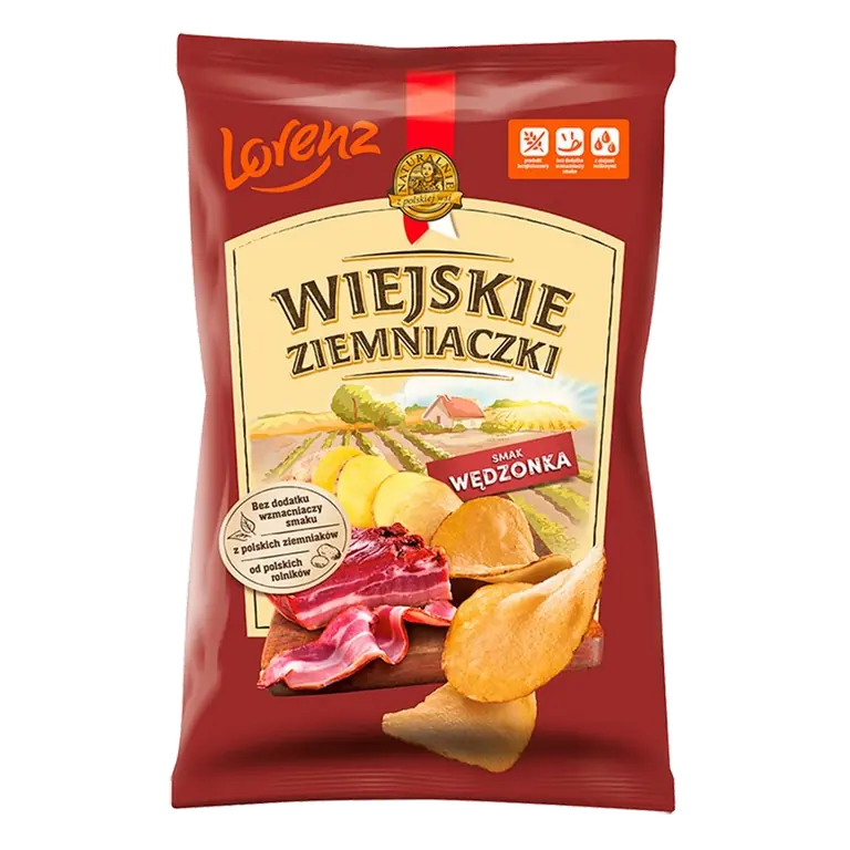 Smoked Ham Potato Crisps 130g