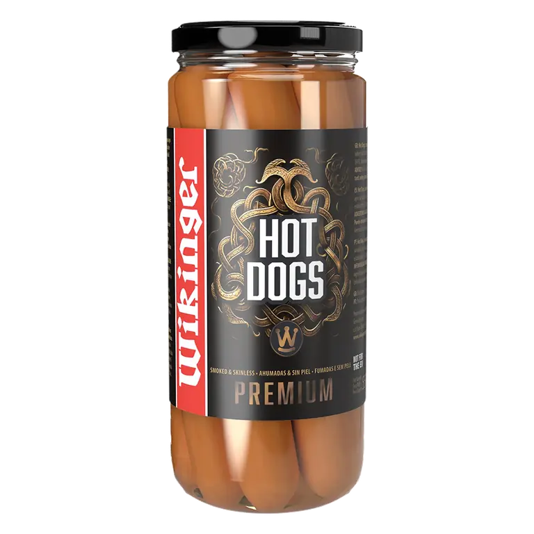 Wikinger Smoked & Skinless Premium Hot Dogs 550g