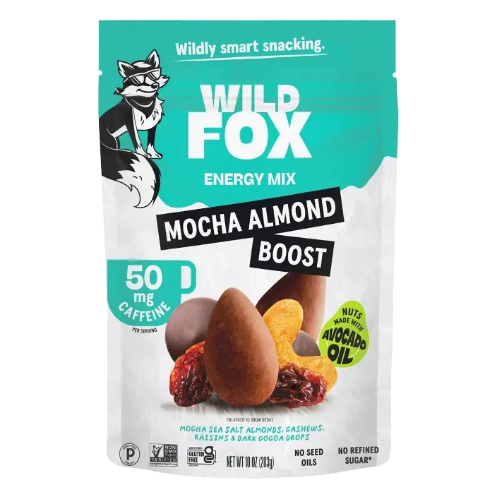 Wild Fox Mocha Almond Boost Energy Trail Mix, 10oz