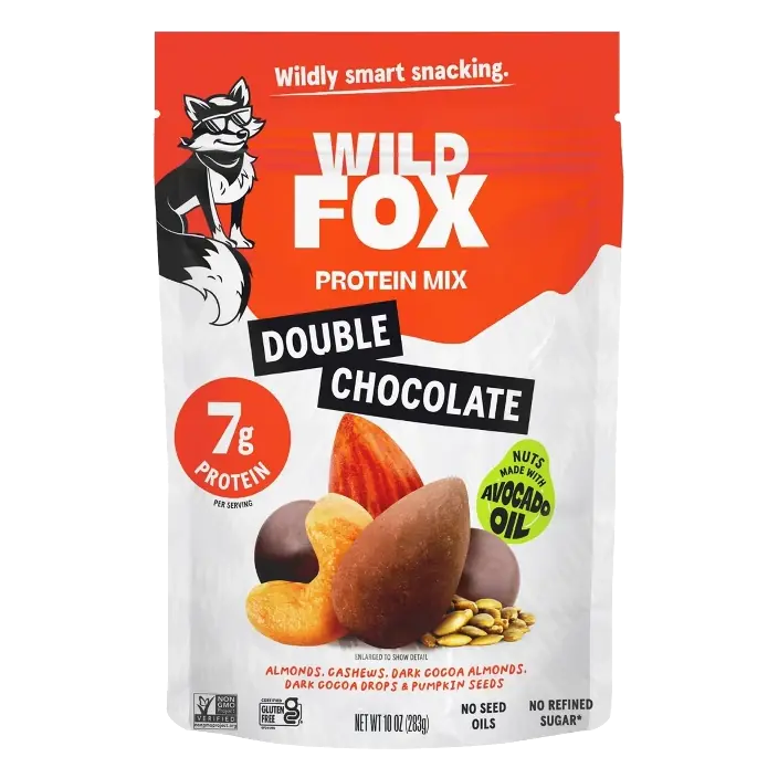 Wild Fox Double Chocolate Trail Protein Mix, 10oz