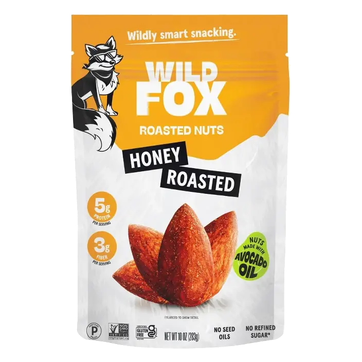 Wild Fox Honey Roasted Almonds, 10oz