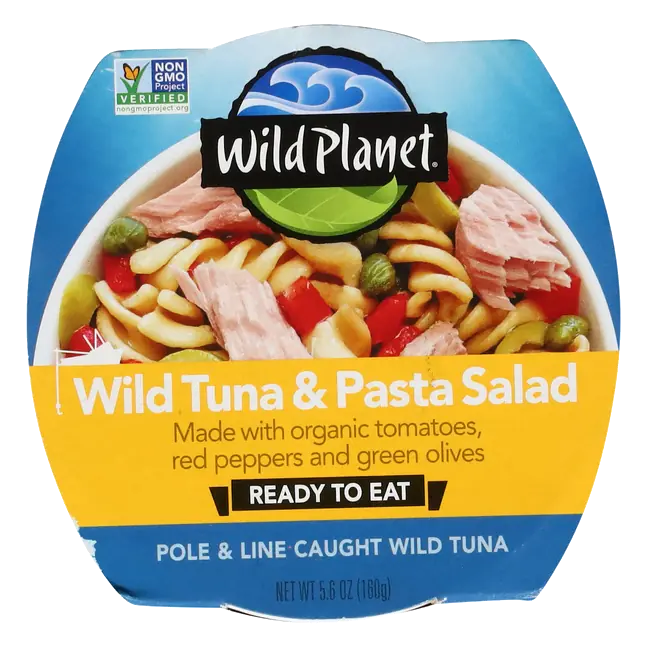 Organic Wild Tuna Pasta Salad w/Red Peppers Tomatoes & Olives