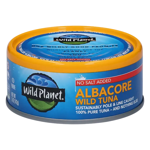 Sustainably Caught No Salt Added Albacore Wild Tuna