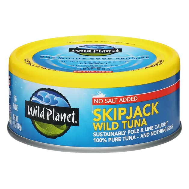 Sustainably Caught No Salt Added Skipjack Wild Tuna