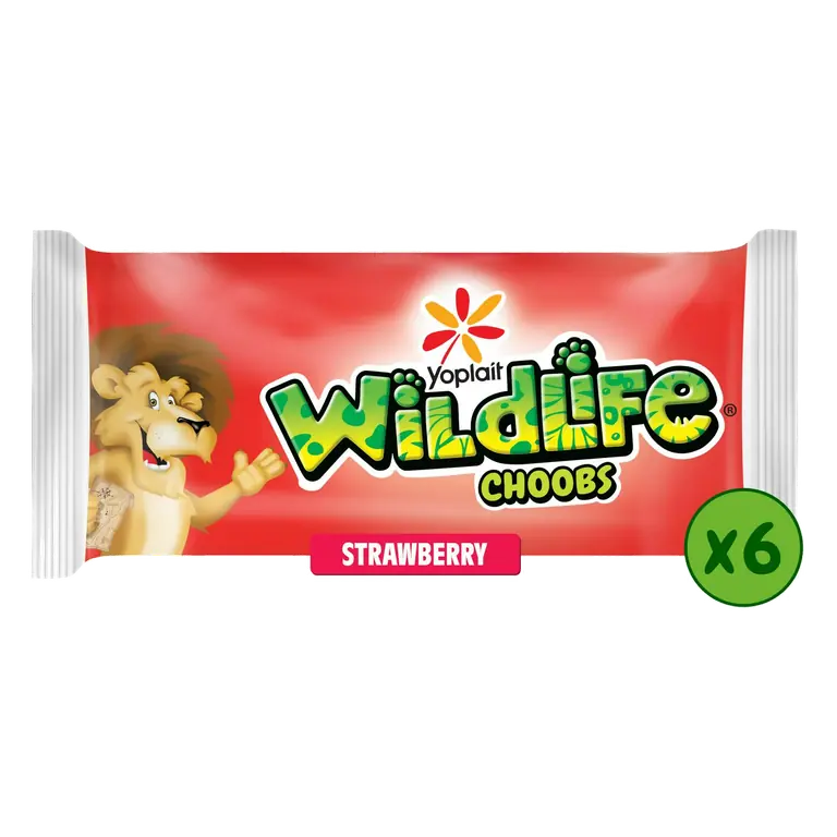 Choobs Kids Strawberry Yoghurt Tubes 6x37g