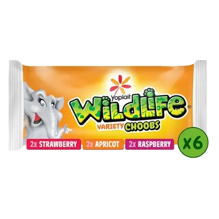Yoplait Choobs Wildlife Variety Kids Yogurts