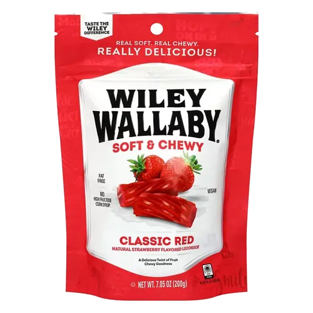 Classic Red Natural Strawberry Flavored Licorice