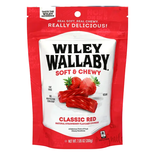 Classic Red Strawberry Flavored Licorice Candy