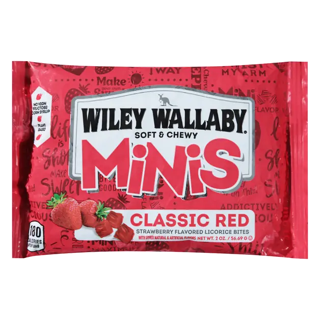 Mini Classic Red Strawberry Flavored Licorice Bites