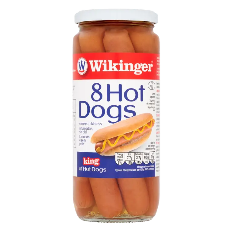 Wikinger Bockwurst Style Hot Dogs (550g)