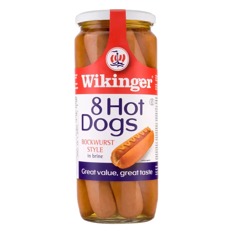 Wikinger Brockwurst Style Hot Dogs (1030g)