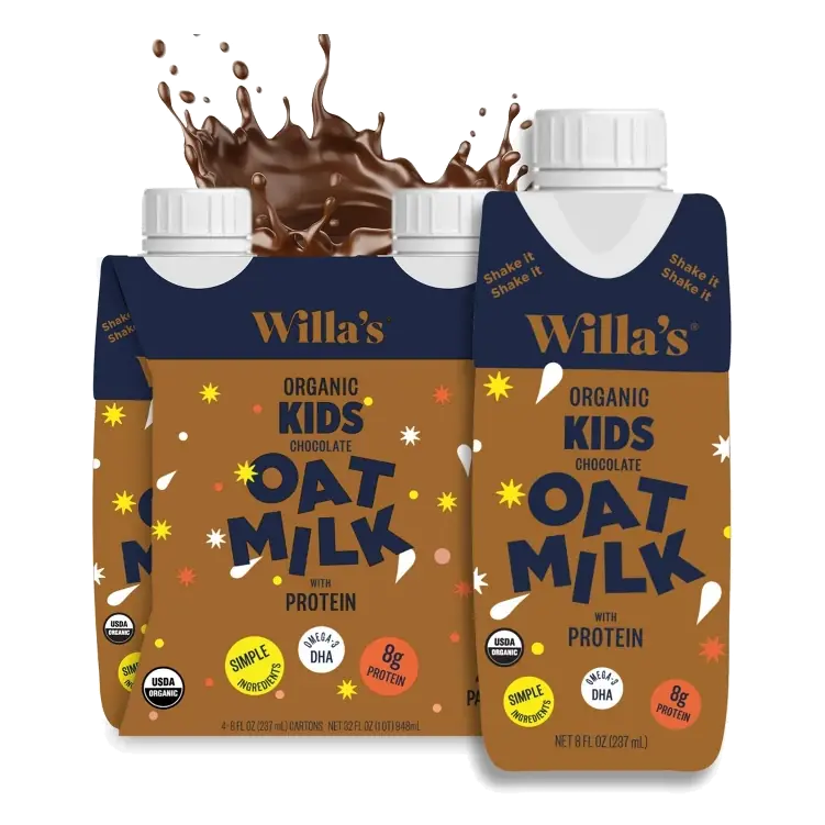 Willa's Organic Non-Dairy Oat Kids Milk, 4pk