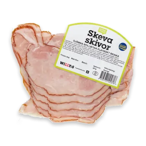 Skeva Skivor Flatrökt Skinka