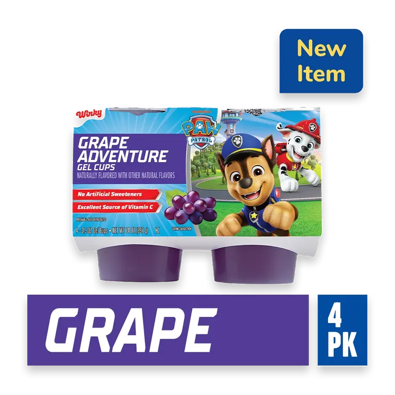 Paw Patrol Grape Adventure Gel Cups