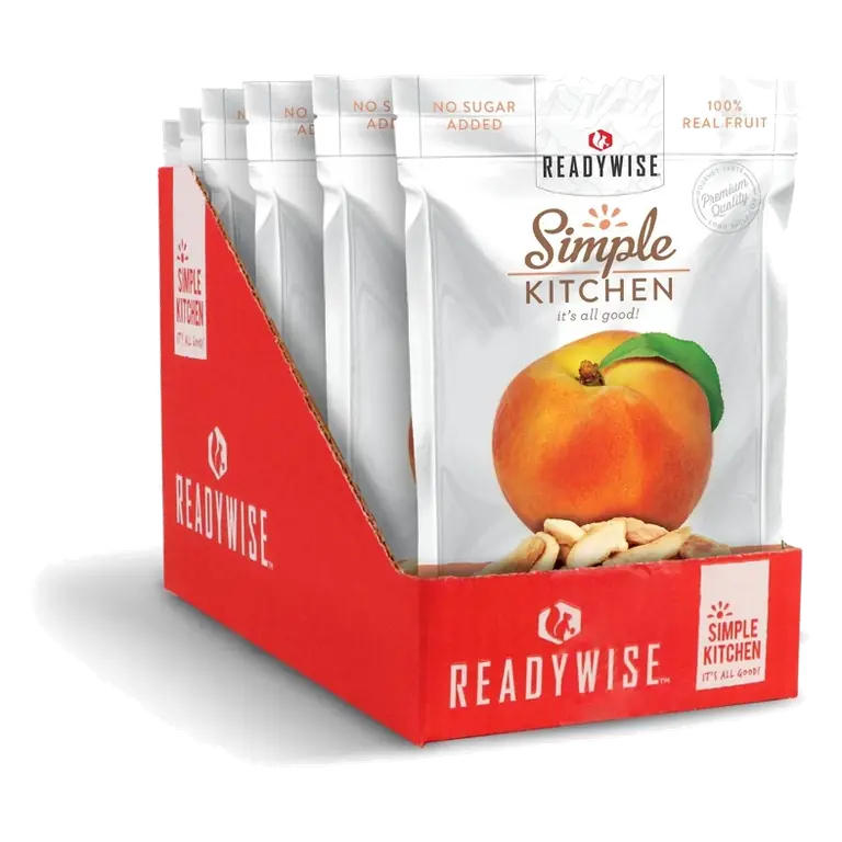 Wise Company Vegan Gluten Free Sliced Peaches Freeze Dried 1.4oz/6ct
