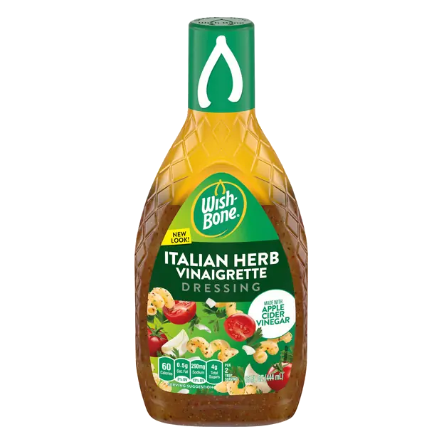 Italian Herb Vinaigrette Dressing Made with Apple Cider Vinegar