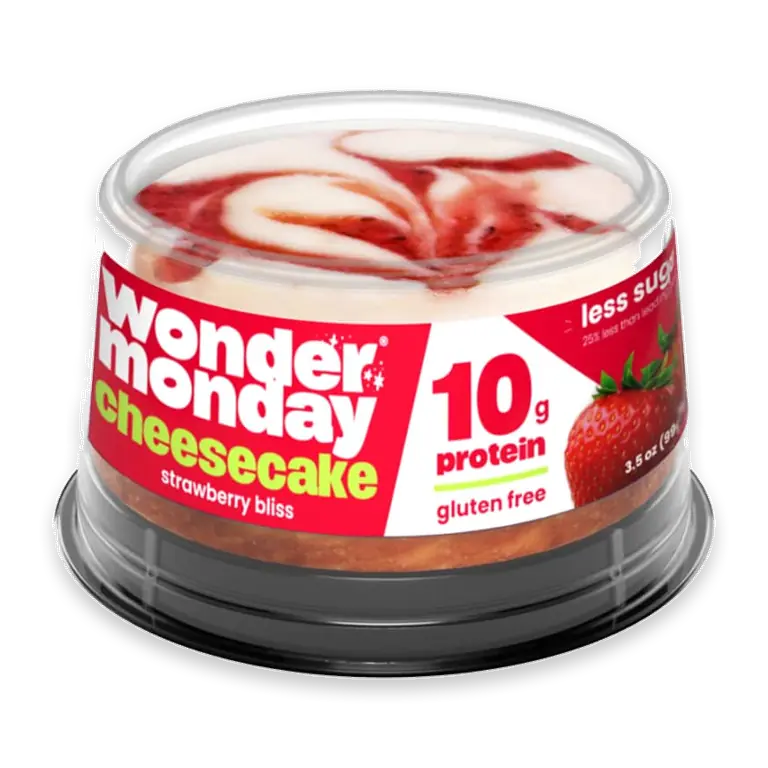 High Protein Strawberry Bliss Cheesecake