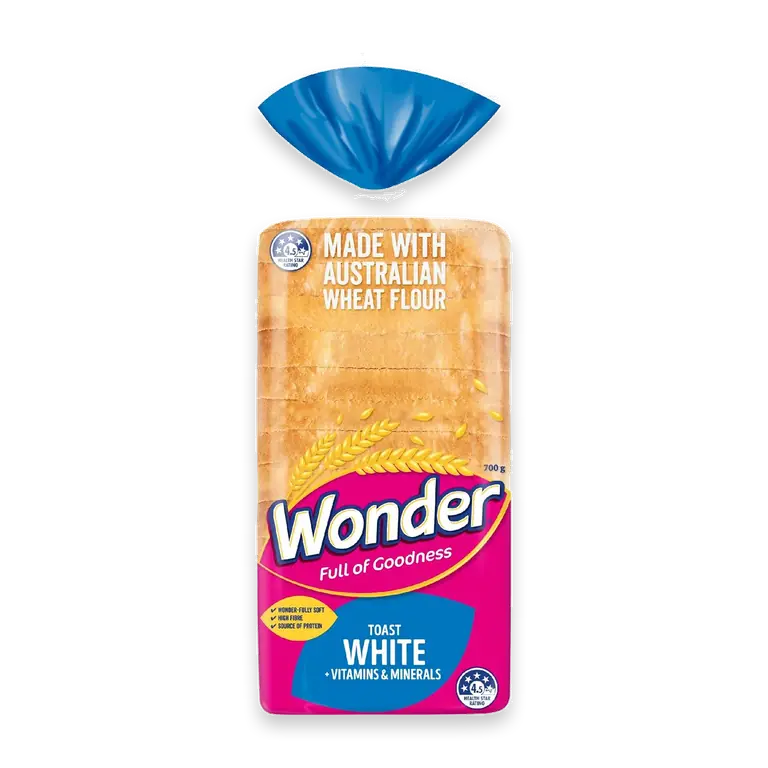 White Bread Vitamins & Minerals Toast