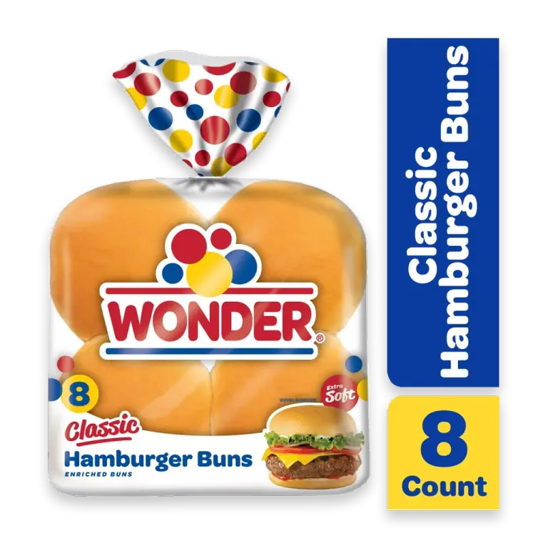White Hamburger Buns