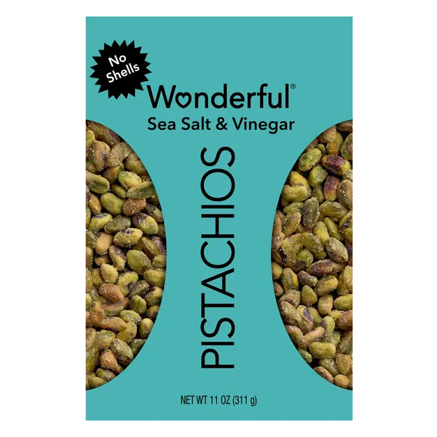 No Shells Sea Salt & Vinegar Pistachios