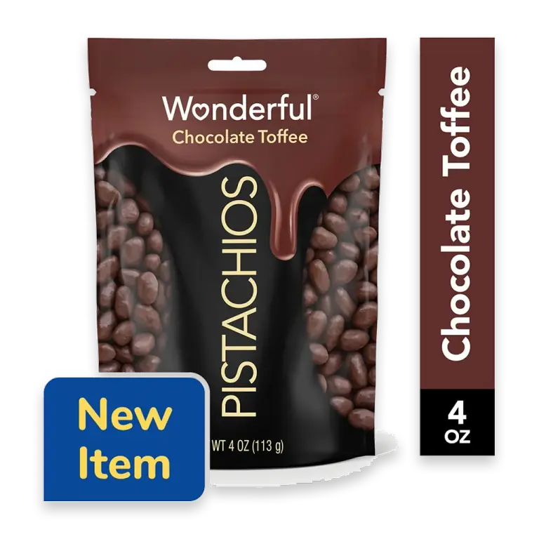Pistachios Chocolate Toffee Pistachios, Resealable Bag