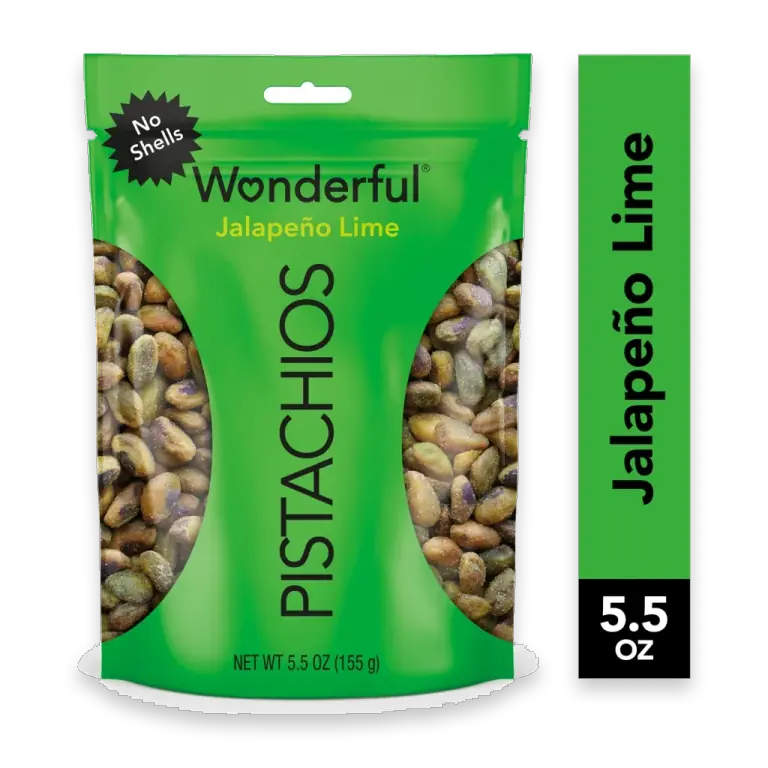 Pistachios No Shells Jalapeno Lime Flavored Nuts