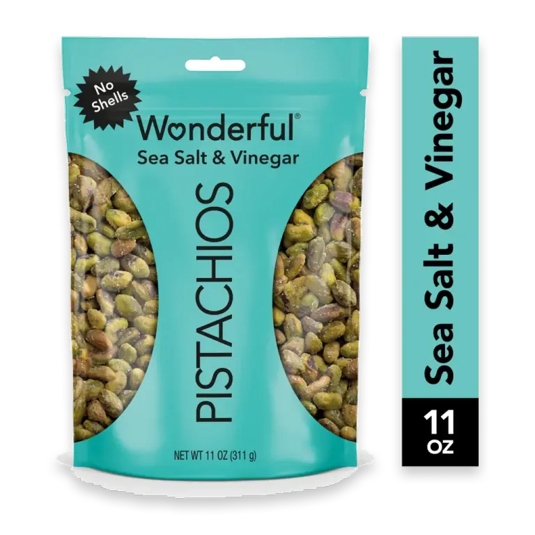 Pistachios No Shells Sea Salt & Vinegar Nuts