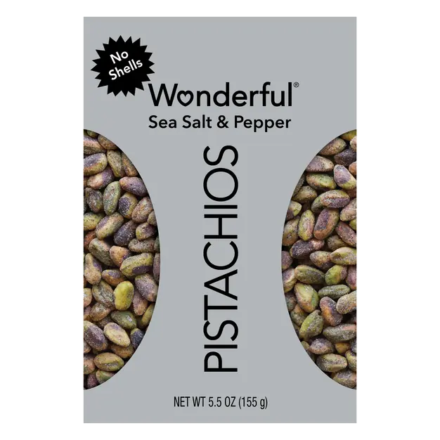Sea Salt & Pepper No Shell Pistachios