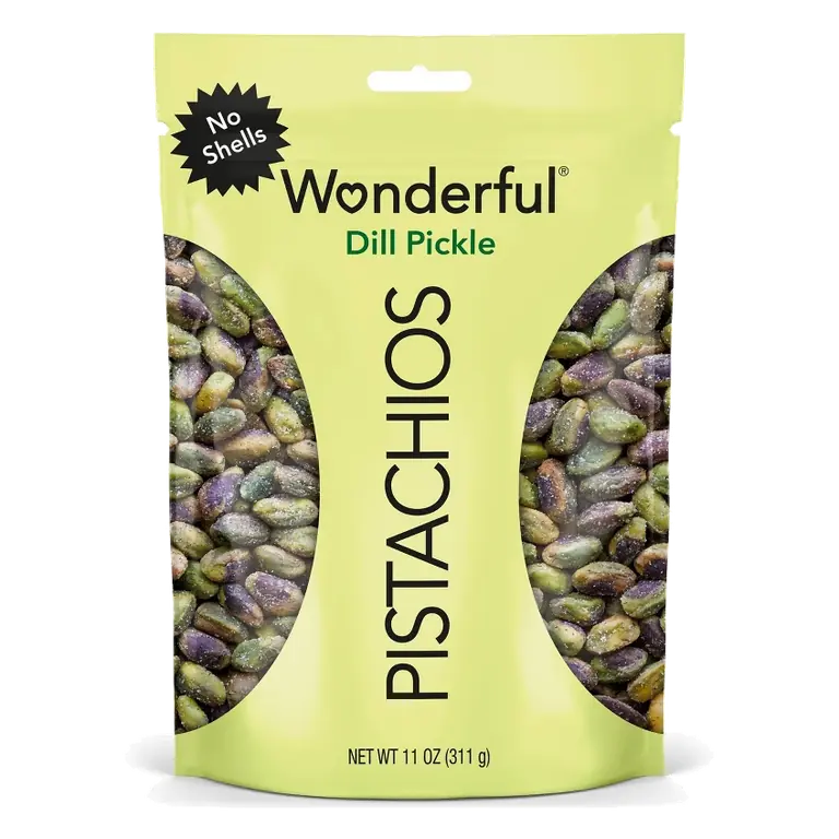 Wonderful No Shell Dill Pickle Pistachio Nuts, 11oz