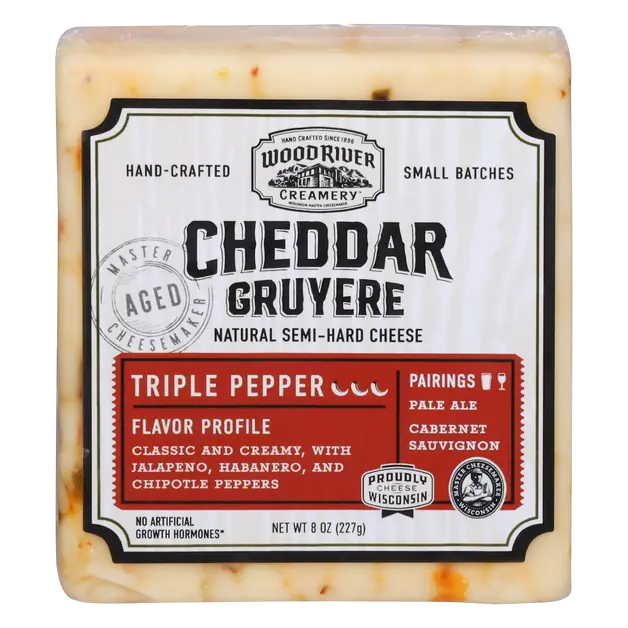 Triple Pepper Cheddar Gruyere Cheese