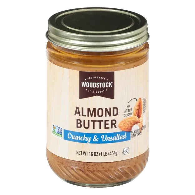 No Added Sugar Unsalted Crunchy Almond Butter