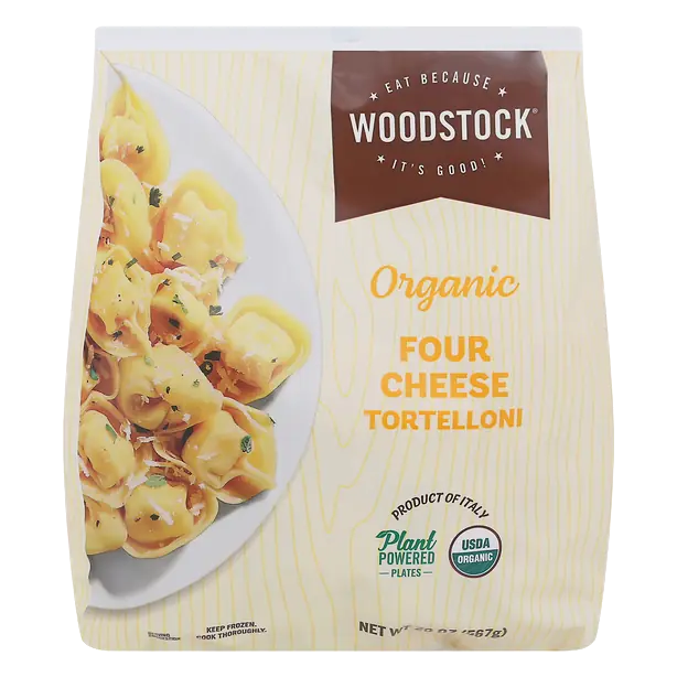 Organic Four Cheese Tortelloni Pasta Frozen