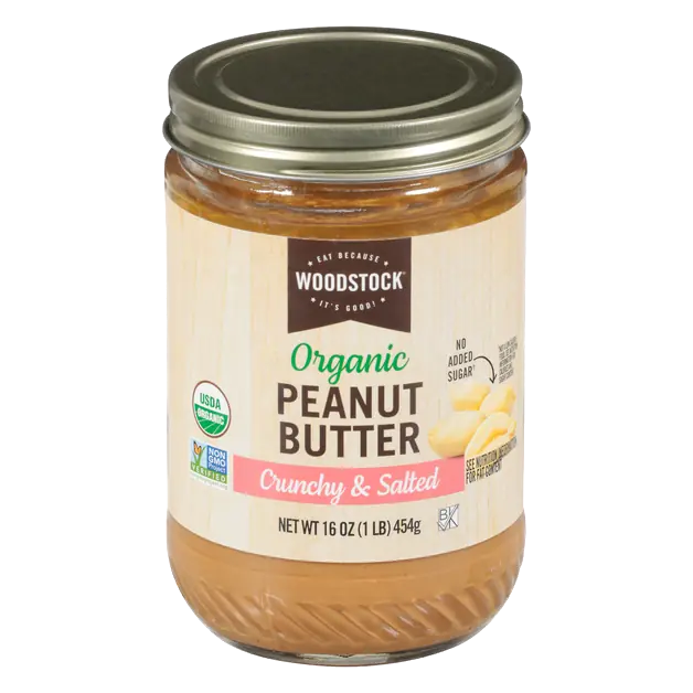 Organic No Added Sugar Crunchy & Salted Peanut Butter
