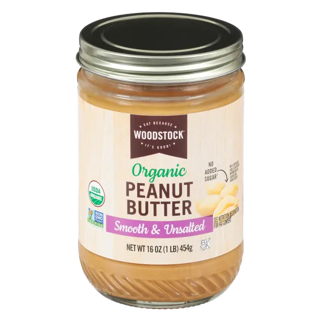 Organic No Added Sugar Unsalted Smooth Peanut Butter
