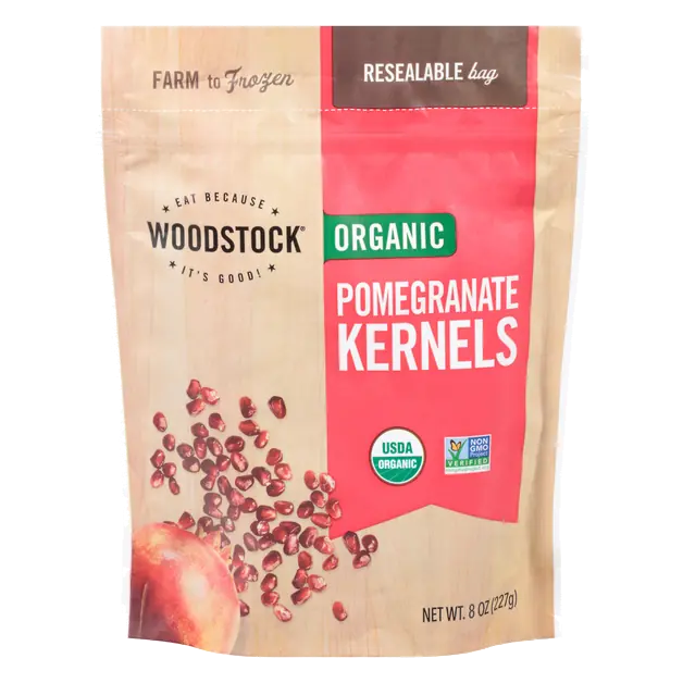 Organic Pomegranate Kernels (Arils) Frozen