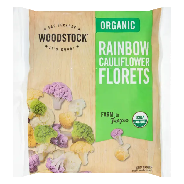 Organic Rainbow Cauliflower Florets Frozen