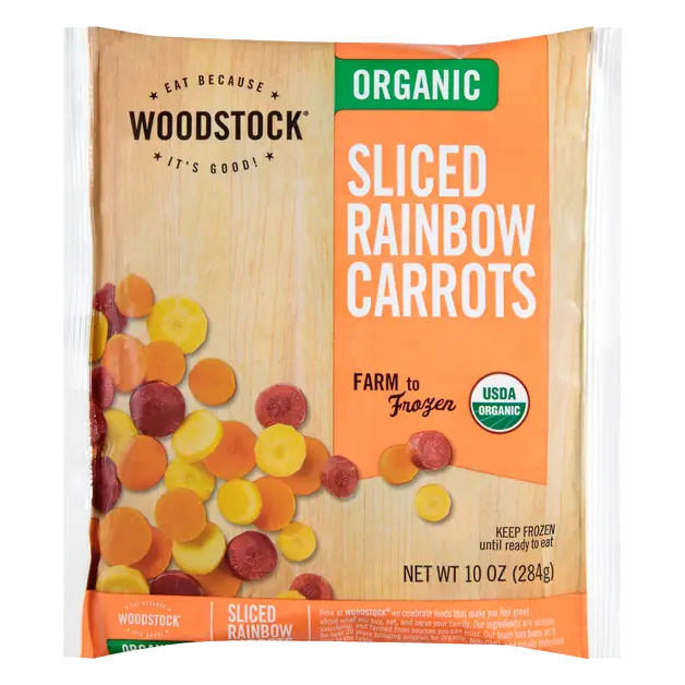 Organic Sliced Rainbow Carrots Frozen